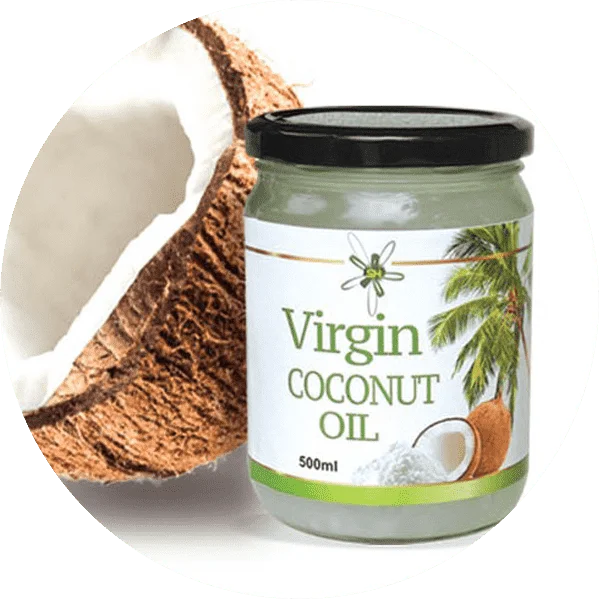 A Bottle of 500ml Virgin coconut oil produced by Senikma Holdings