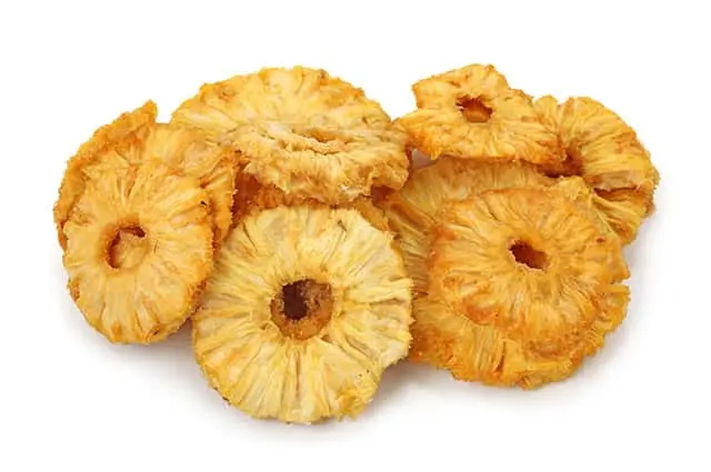 Dehyrdated Pineapple pieces